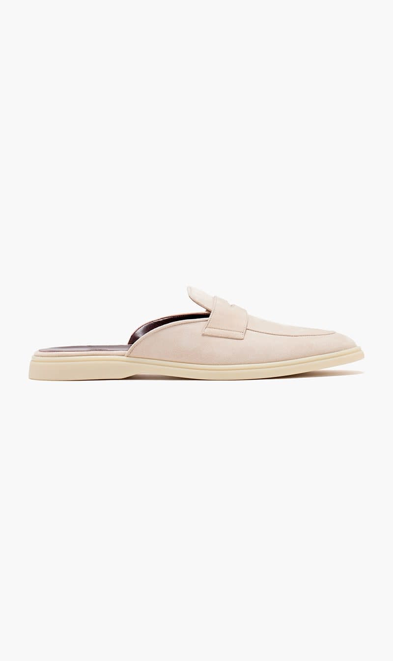 

Bougeotte Beige Suede Men Slipper Gomme for Men | The Deal Outlet