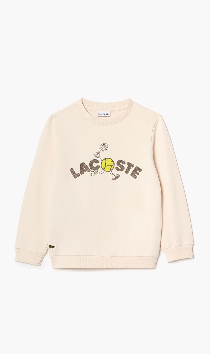 Lacoste Beige Print Sweatshirt