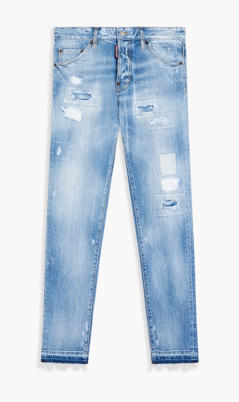 

Dsquared2 Blue Retro 5 Pocket Pants for Men | The Deal Outlet