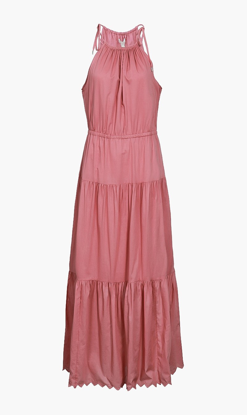 

Michael Kors Pink Lawn Halter Dress for Women | The Deal Outlet