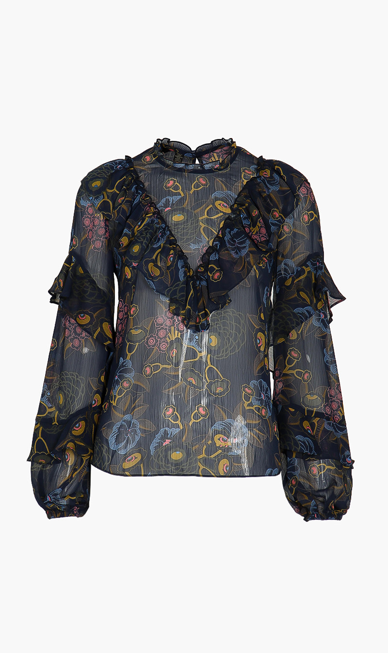 

Waterfall Ruffle Top