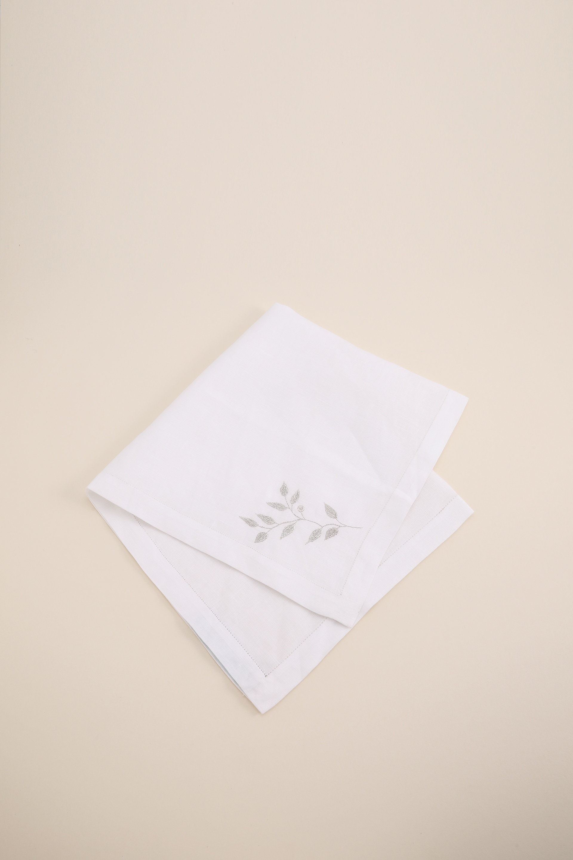 

D Porthault Feuilles D'olivier Cocktail Napkin