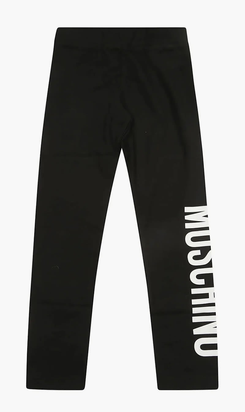 

Moschino Black Logo-print Leggings for Girls | The Deal Outlet