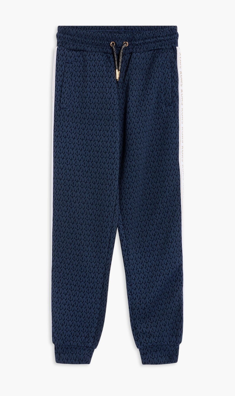 

Michael Kors Blue Designer Logo Joggers for Girls | The Deal Outlet