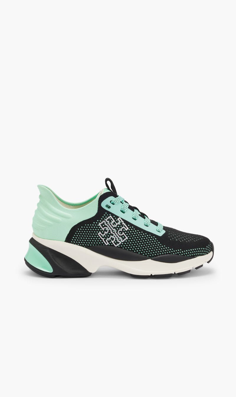 

Tory Burch Black Good Luck Knit Trainer for Women | The Deal Outlet