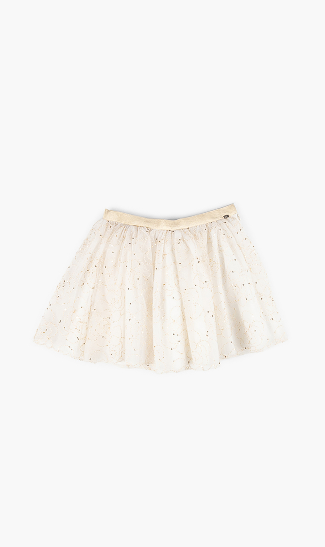 

Tartine Et Chocolat Embellished Tulle Skirt