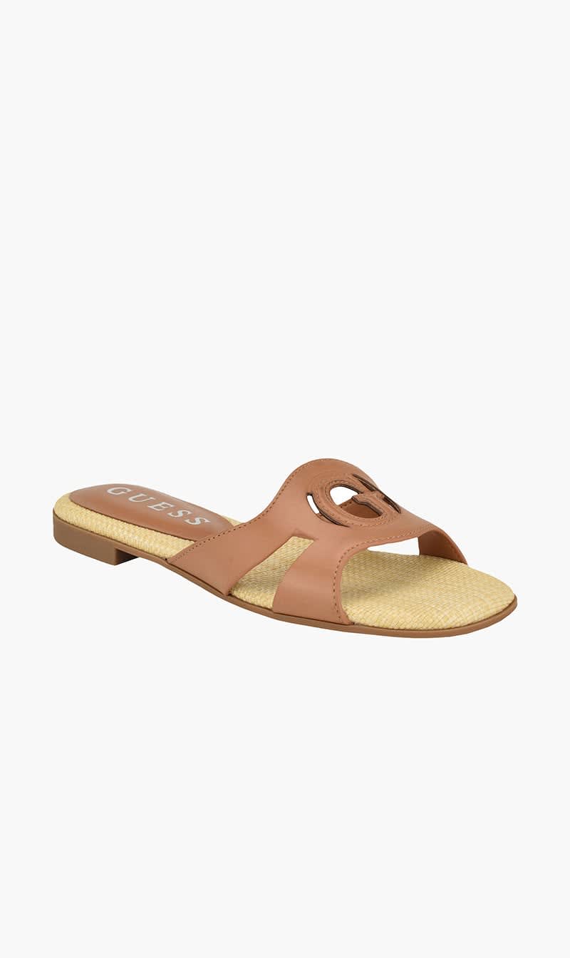 

Guess Brown Ciella Slides for Women | The Deal Outlet