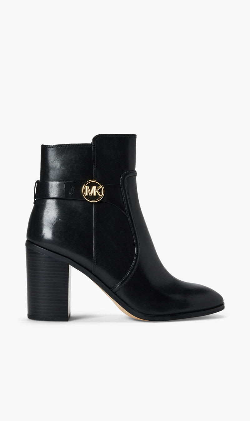 

Michael Kors Black Carmen Heeled Bootie for Women | The Deal Outlet