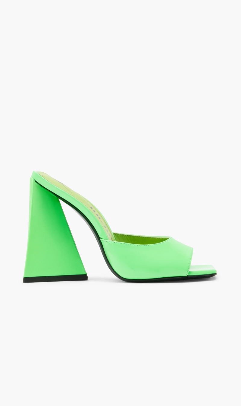 

Attico Green Devon Mule 115mm for Women | The Deal Outlet