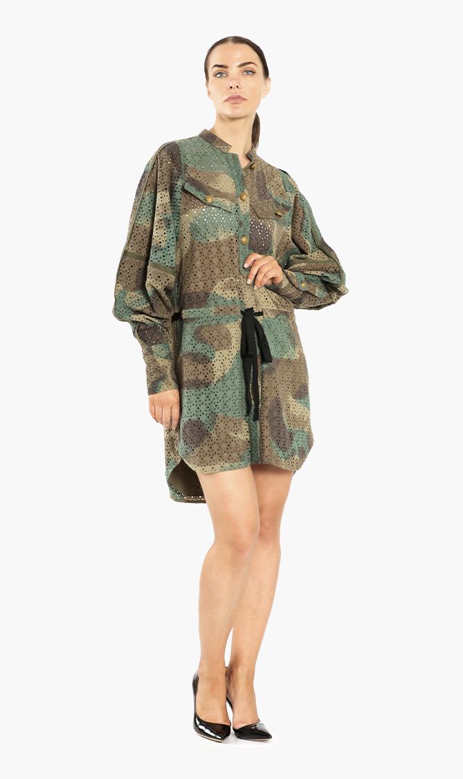 

Zadig & Voltaire Rafal Camouflage Anglaise Dress