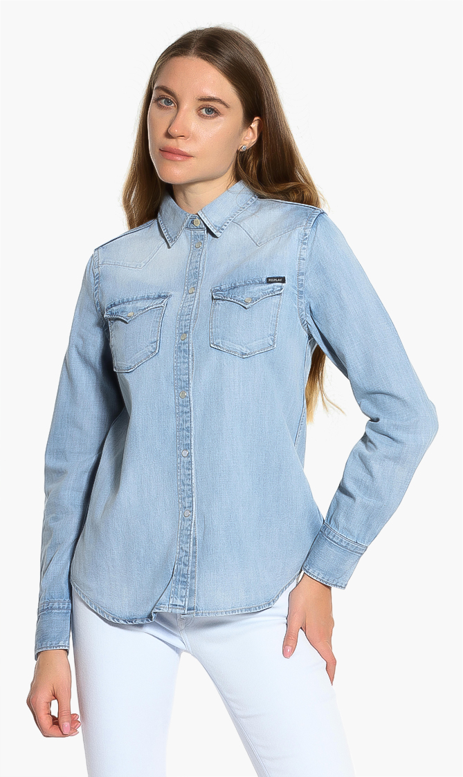 

Replay Washed Denim Shirt