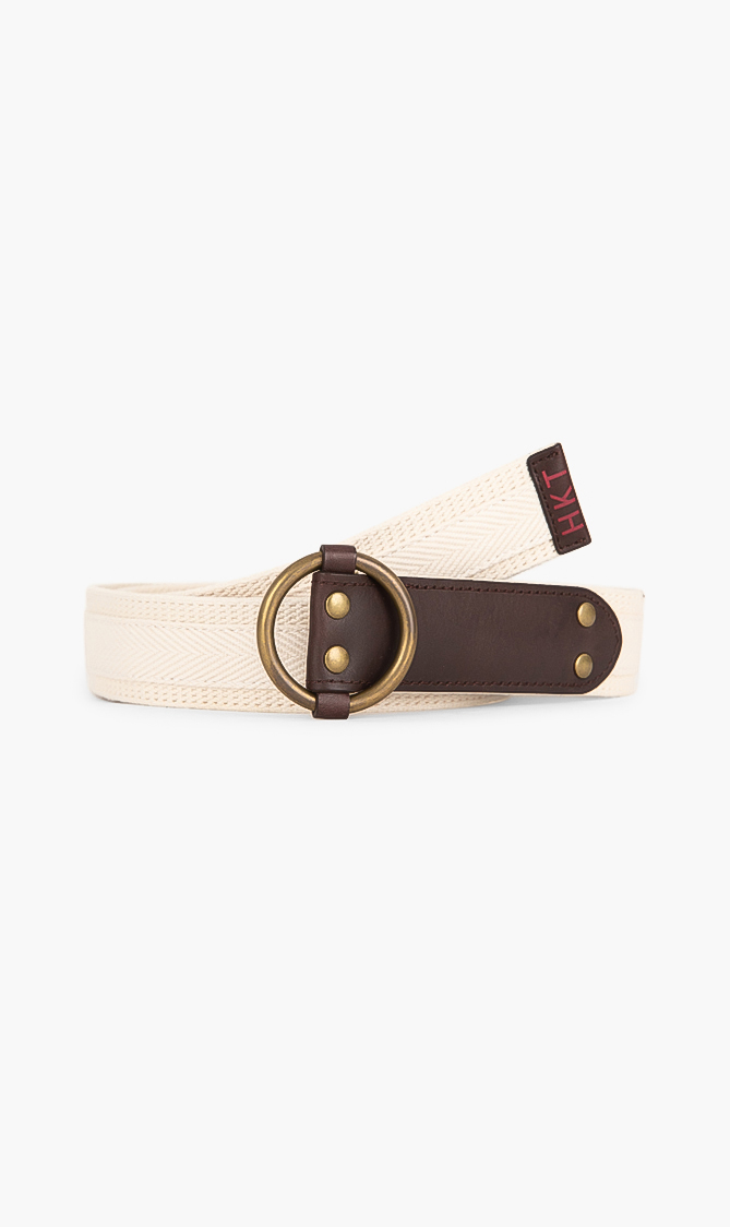 

Hackett London Washed Canvas Belt