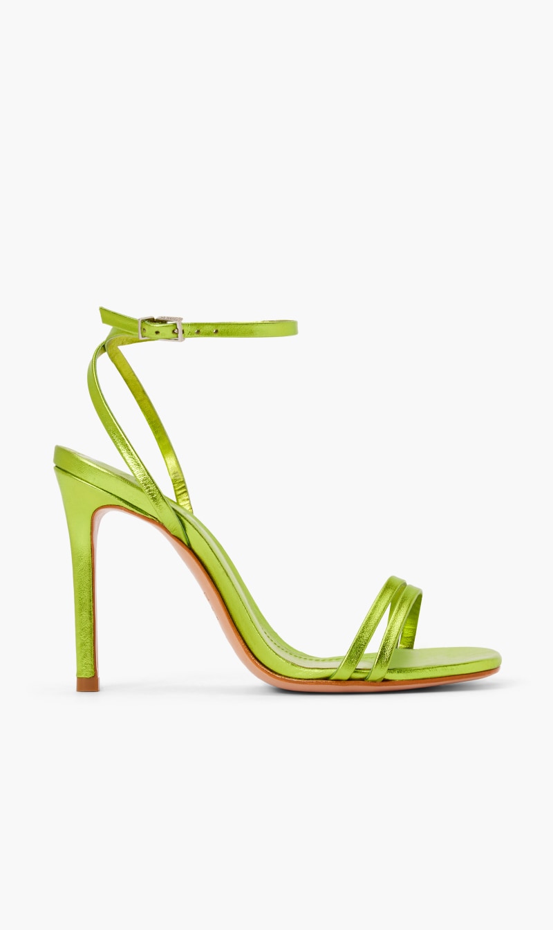 

Schutz Green Metalic Napa Bright Leaf for Women | The Deal Outlet