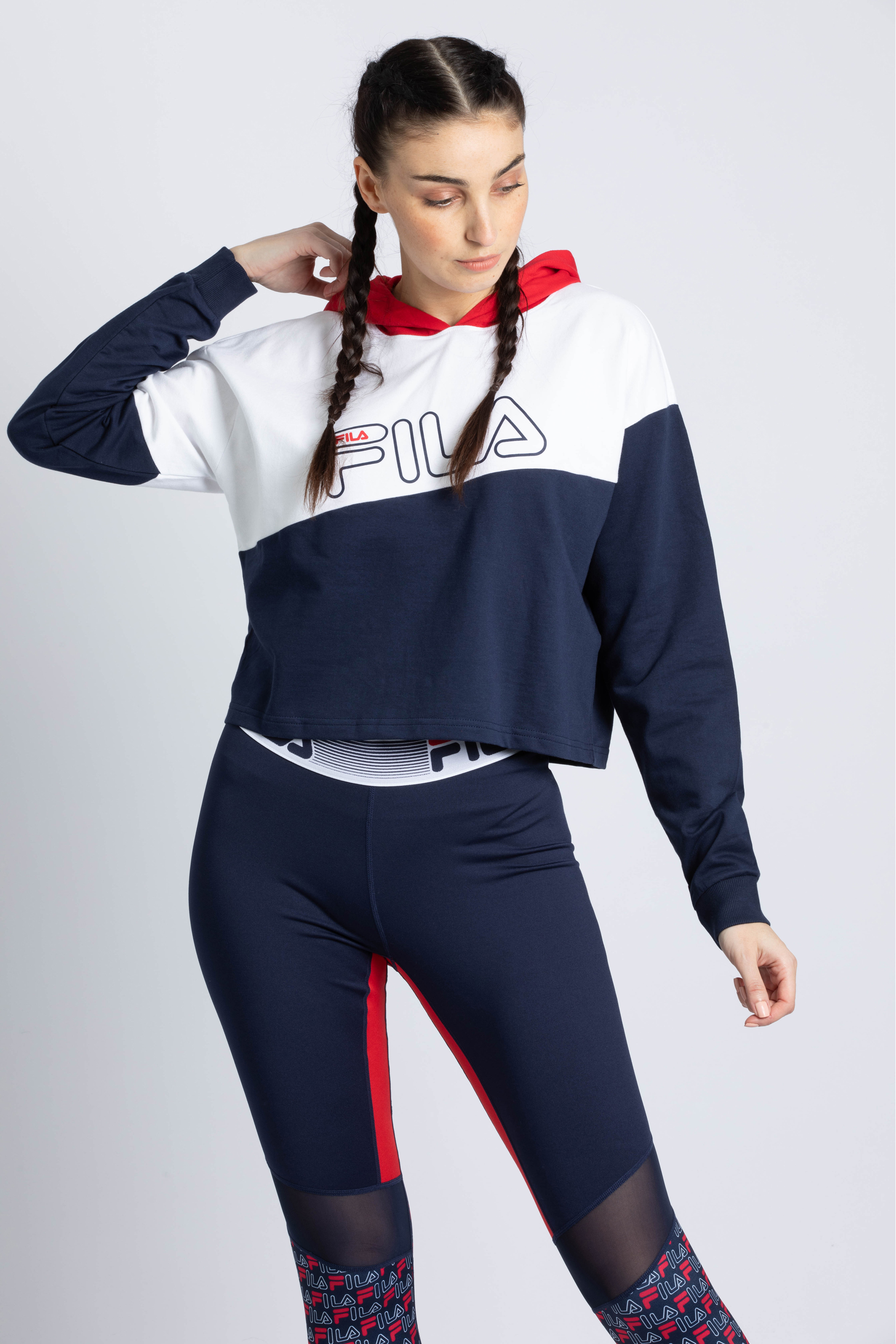 

Fila Katherine Colorblock Crop Hoodie