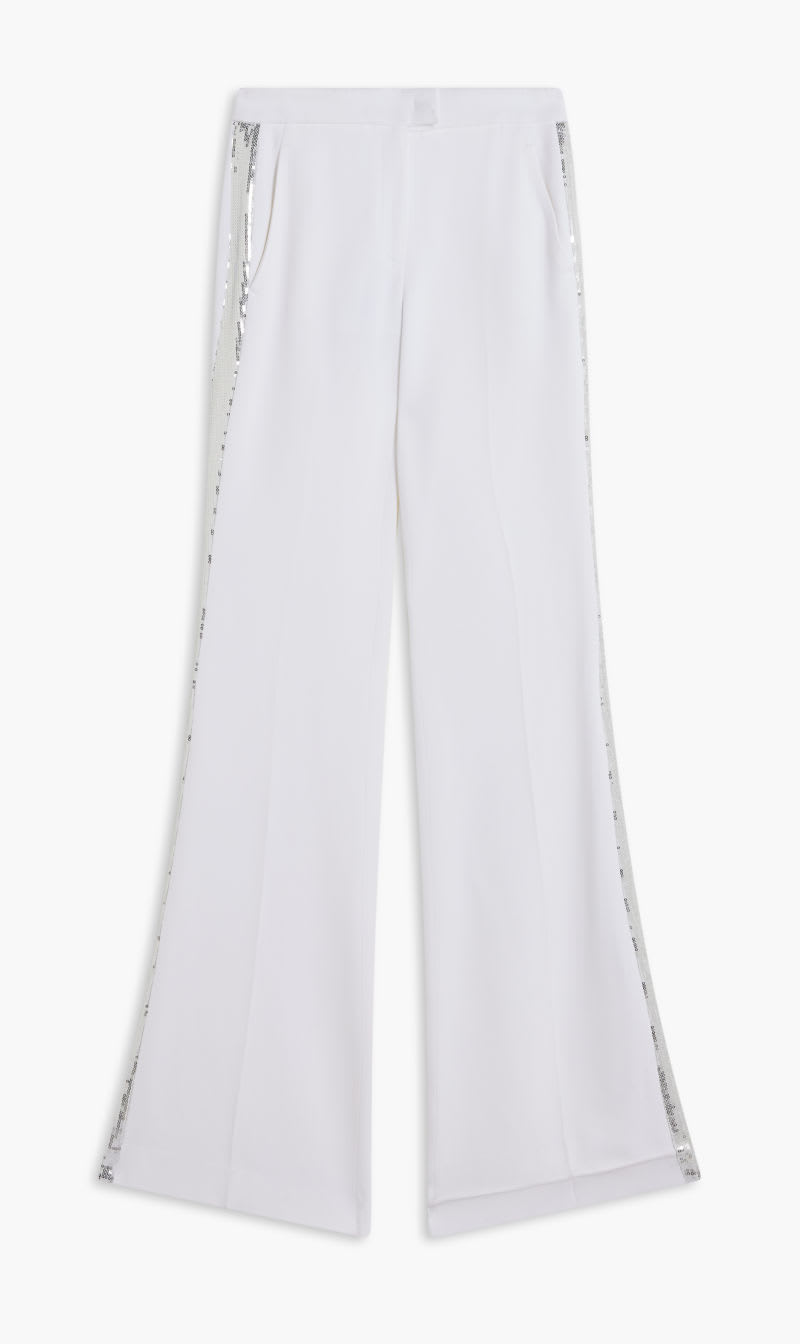 

Michael Kors White Sable Emb Haylee Pant for Women | The Deal Outlet