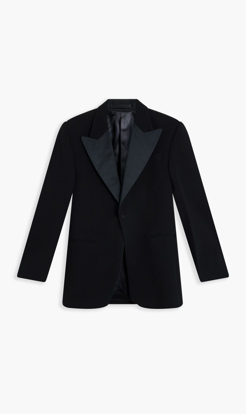 

Salvatore Ferragamo Black 1 Button Jacket for Men | The Deal Outlet