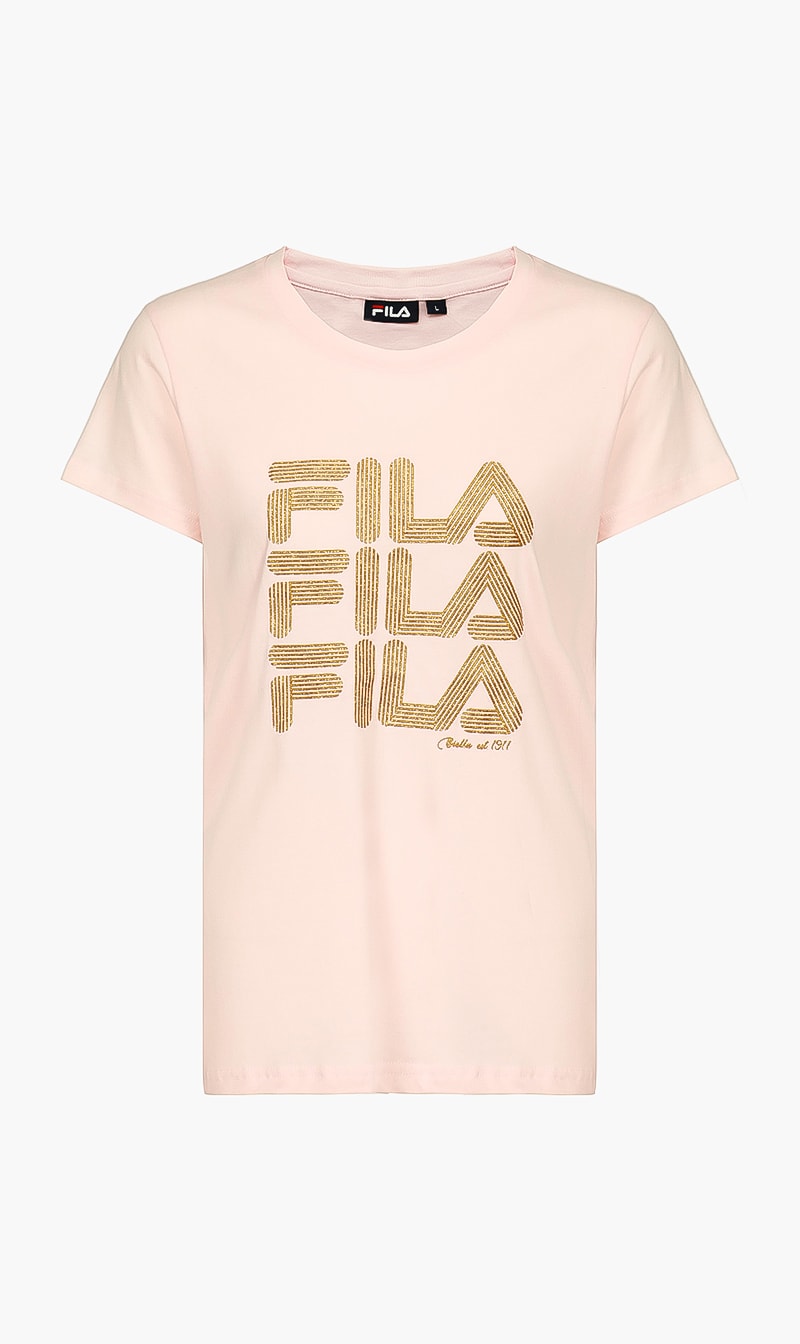 

Fila Pink Attabad Crew Neck Tshirt for Women | The Deal Outlet