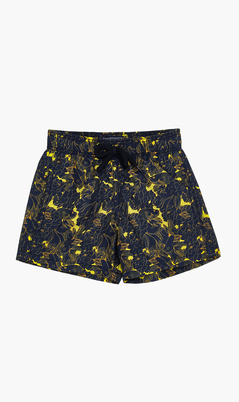 

Fish Printed Shorts, Blue