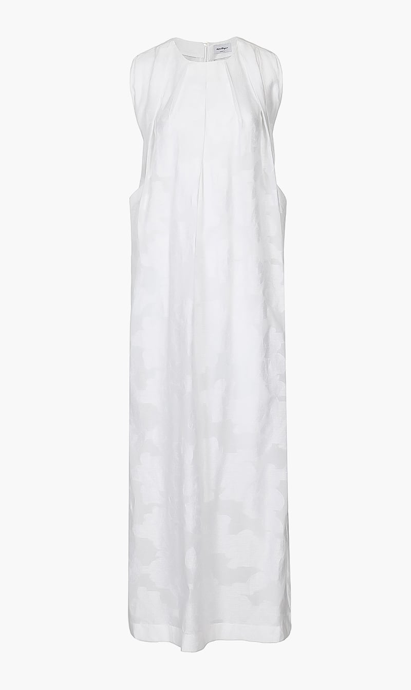 

Soft Filcoupe Dress, White