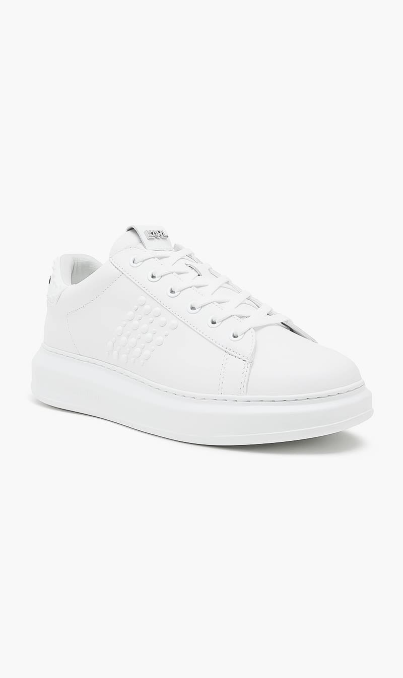 

Karl Lagerfeld White Kapri Mens Stud Kounter Lo Lace for Men | The Deal Outlet