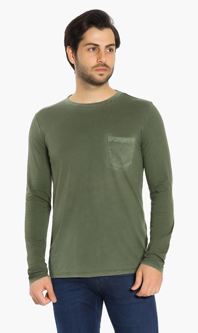 Replay Chest Pocket Long Sleeve T-shirt