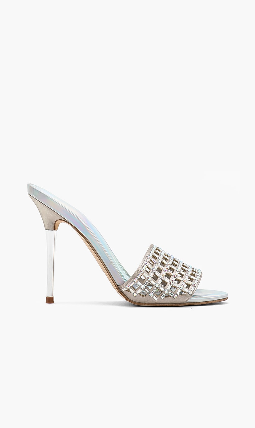

Mably Studded Heels, Silver