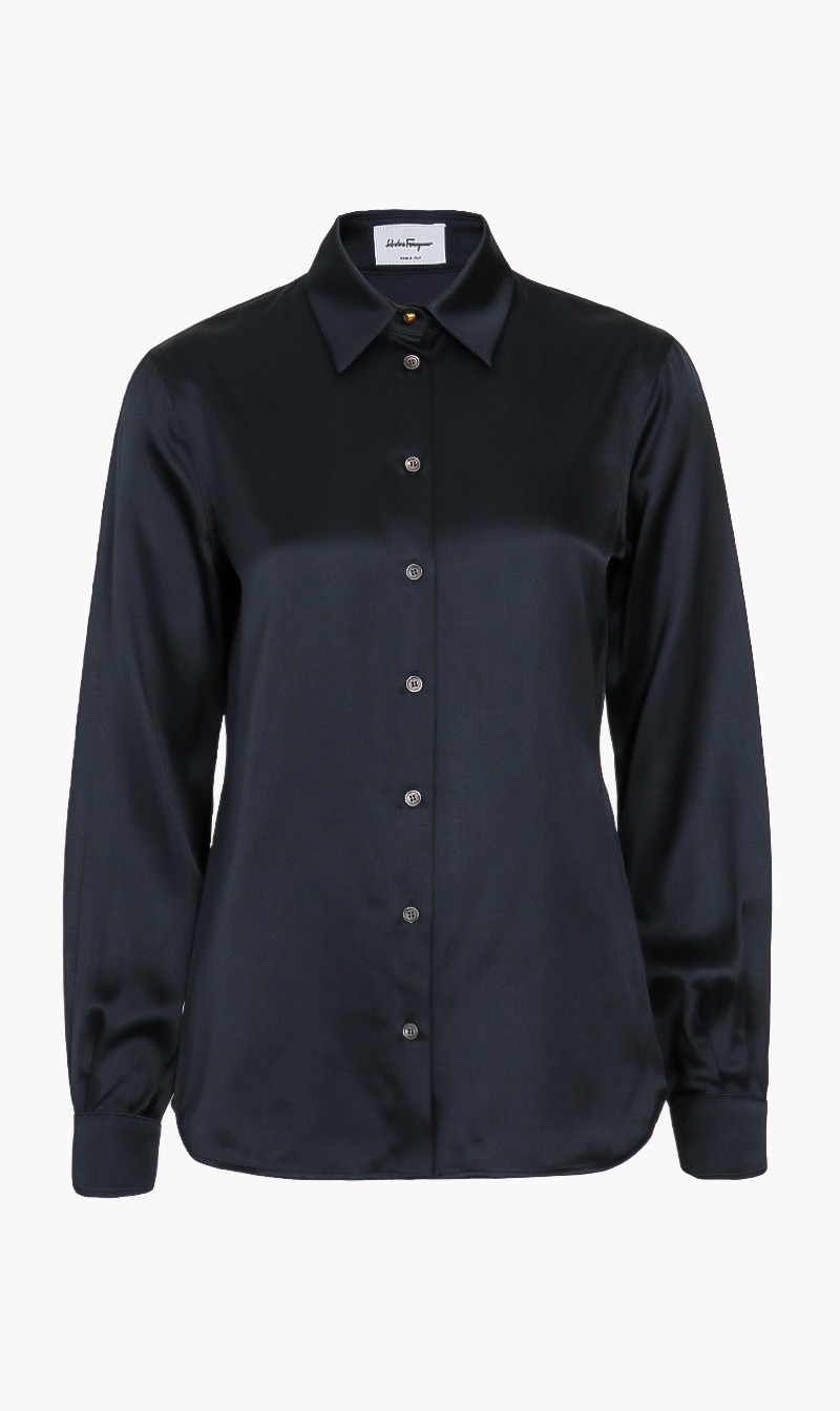 

Silk Double Satin Long Sleeves Shirt