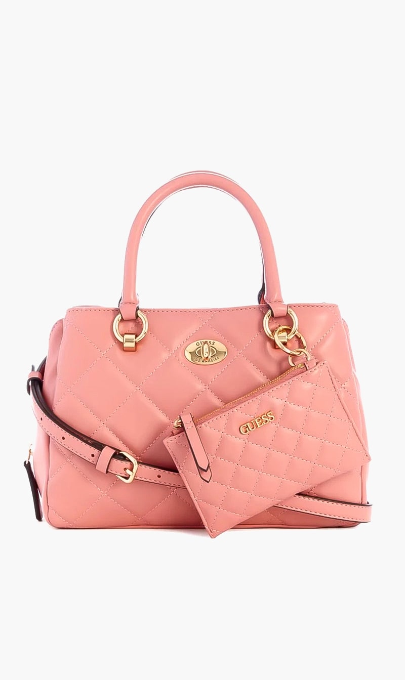 

Guess Pink Stars Hollow Crossboday Bag for Women | The Deal Outlet