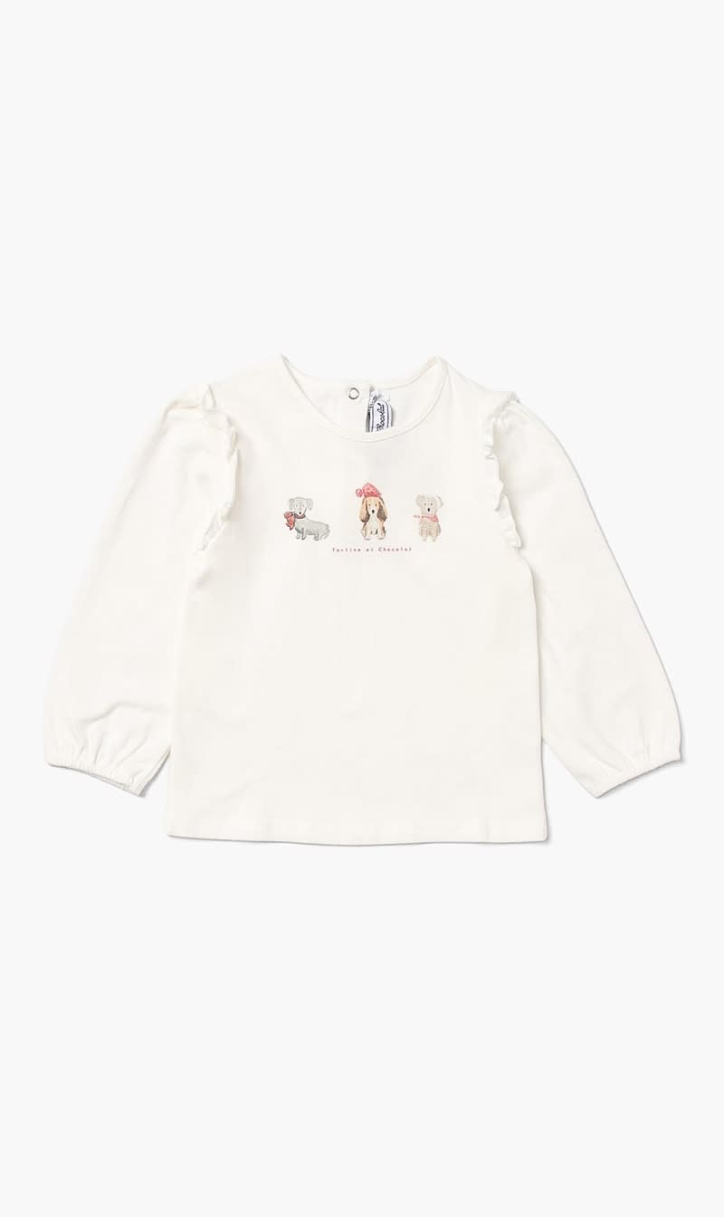 Tartine Et Chocolat White Long Sleeve T-shirt for Girls