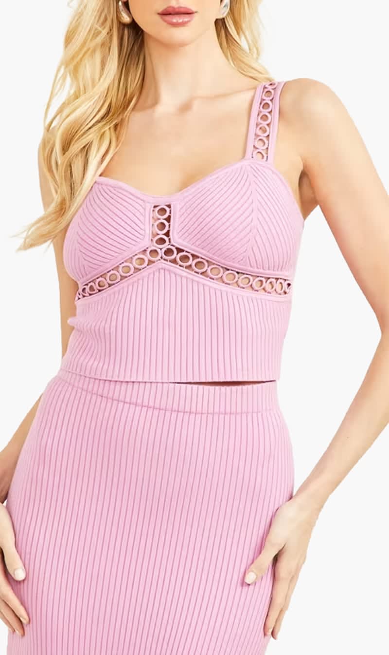 

Guess Pink Yohana Top Sweater for Women | The Deal Outlet