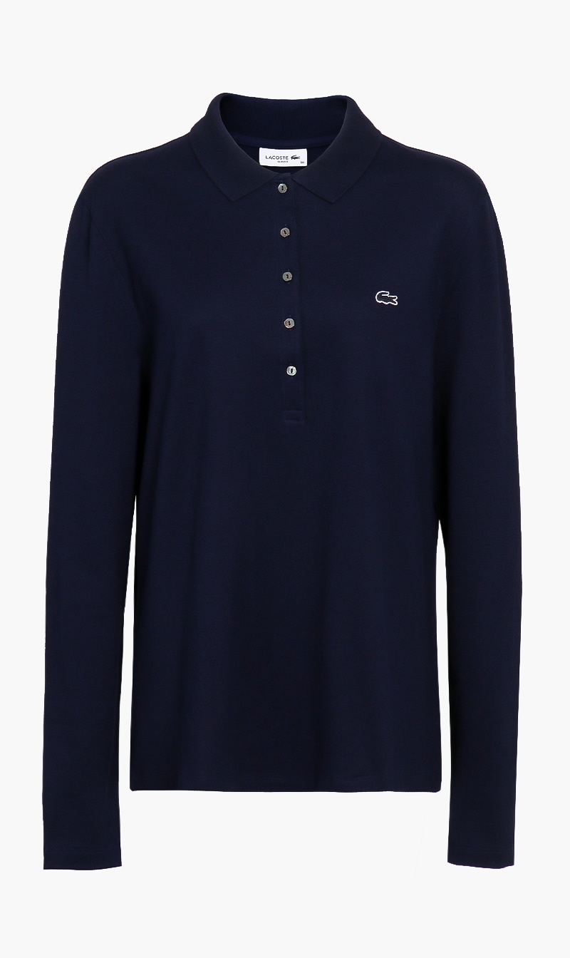 

Slim Fit Stretch Mini Pique Polo Shirt, Blue