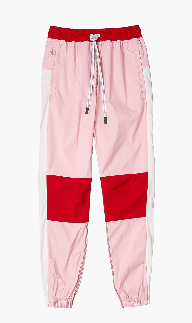 

Lacoste Pink Colorblock Track Pants for Women | The Deal Outlet