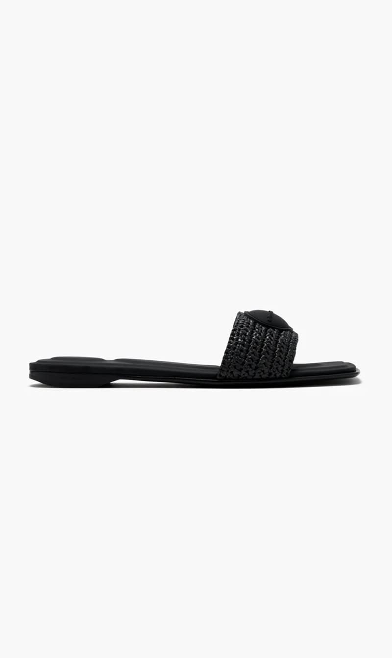 

Alexander Wang Black Vy Slide Sandals for Women | The Deal Outlet