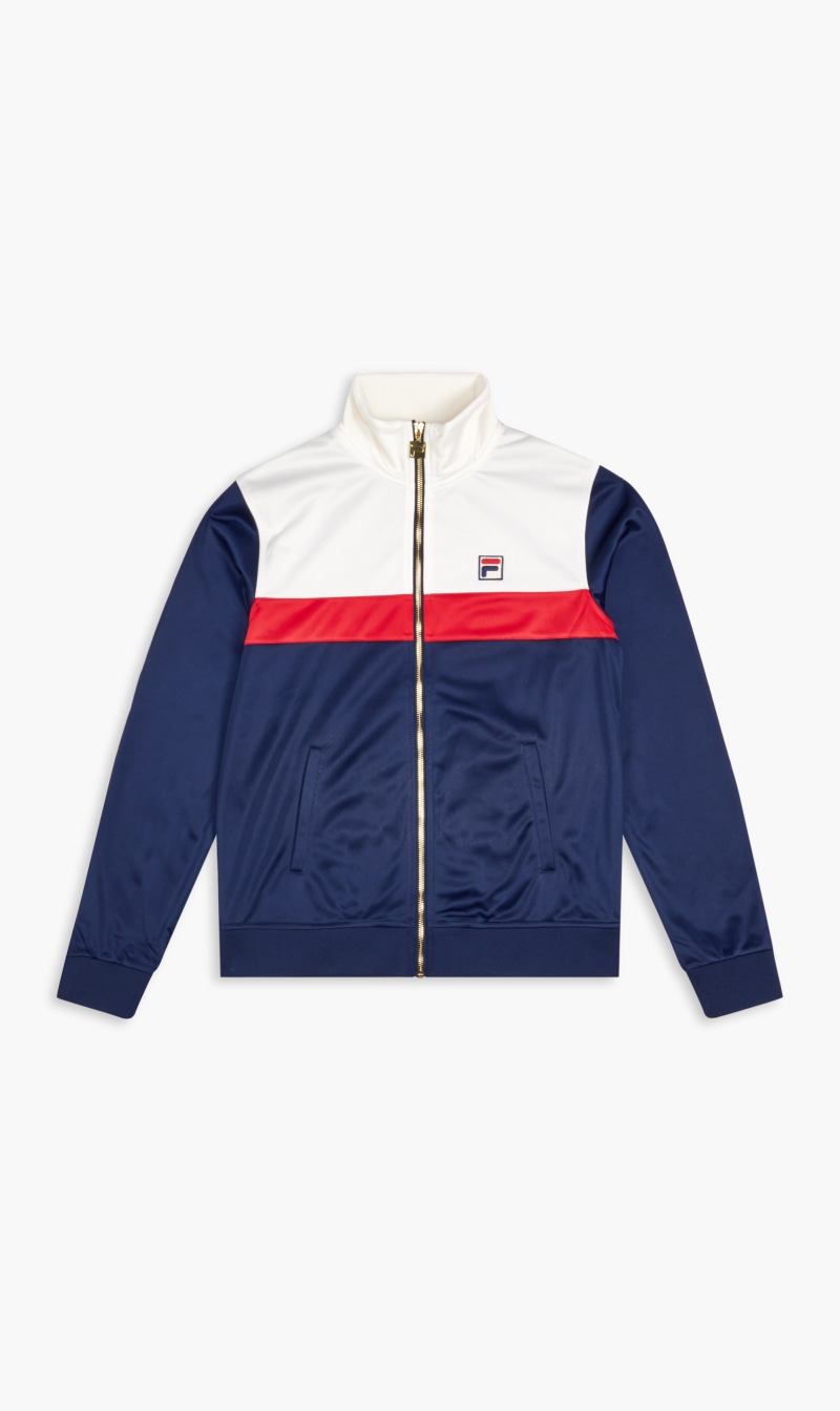 

Retro Zip Up Track Jacket, Multi-color