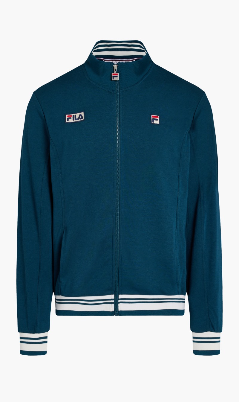

Fila Green Jamie Settanta Jacket With Ribbed Funnel Neck for Men | The Deal Outlet