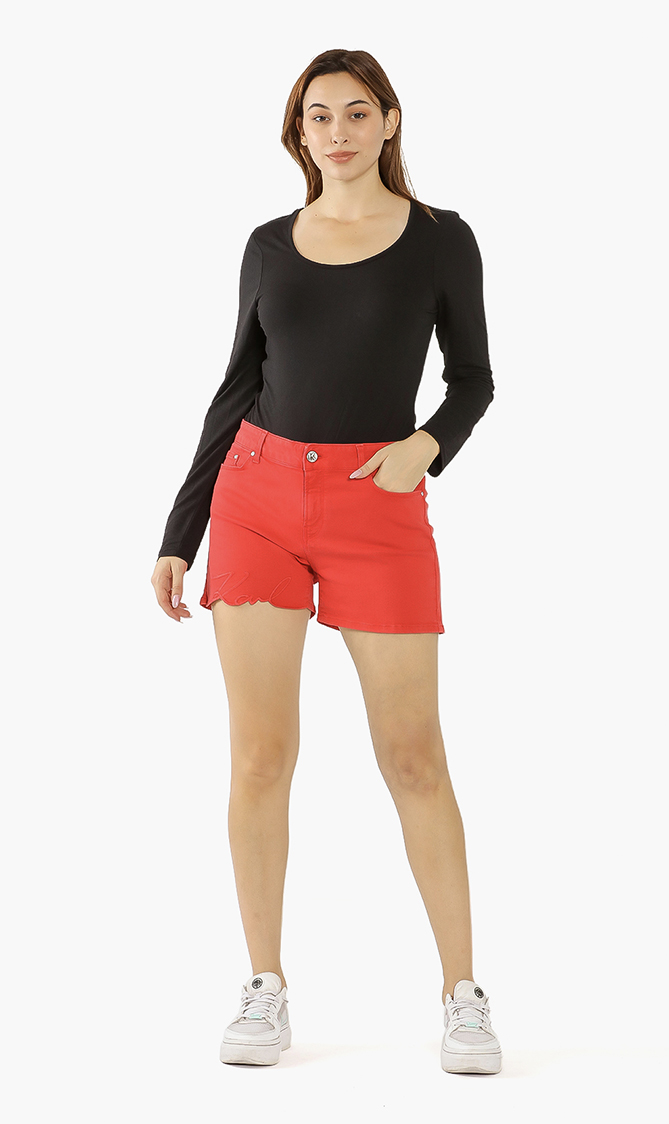 

Signature Denim Shorts