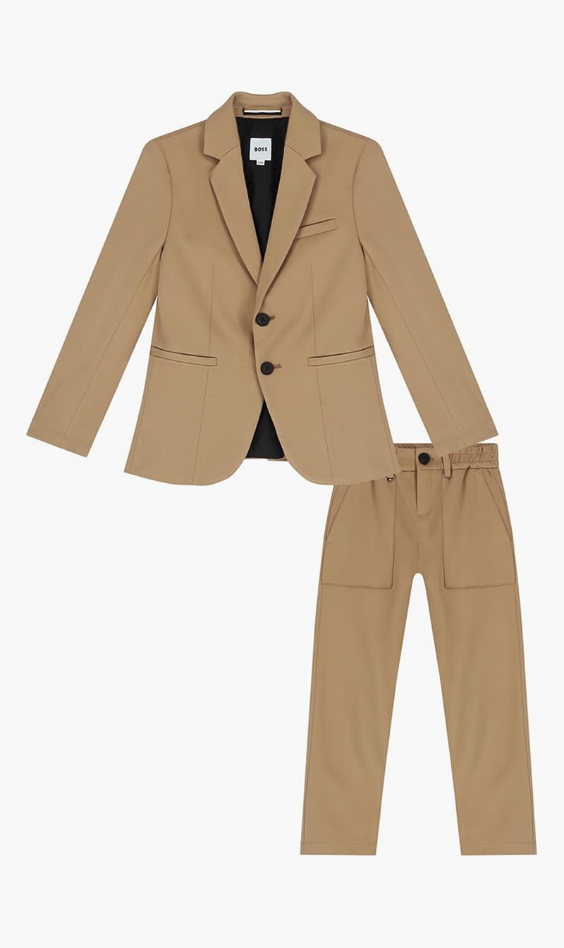 

Hugo Boss Grey Jacket+trousers Set for Boys | The Deal Outlet
