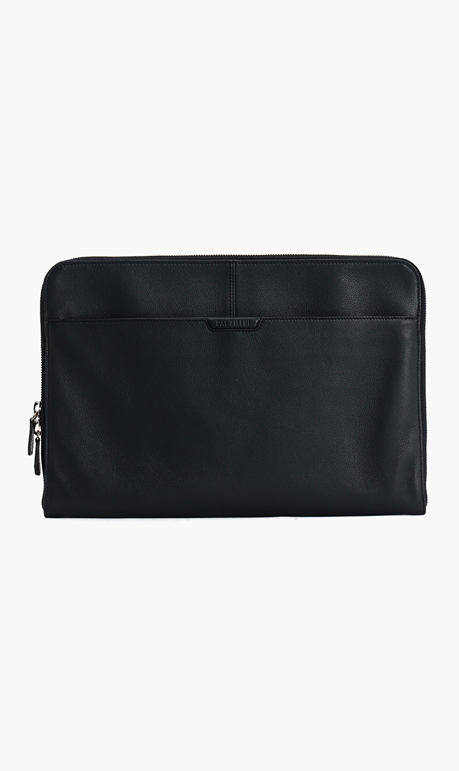 

Slim Grain Leather Laptop Bag