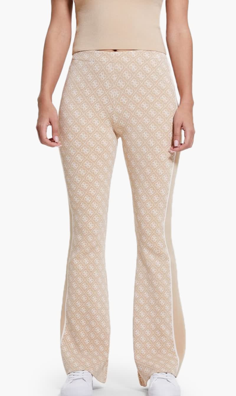 

Guess Beige Lise 4g Logo Swtr Pant for Women | The Deal Outlet