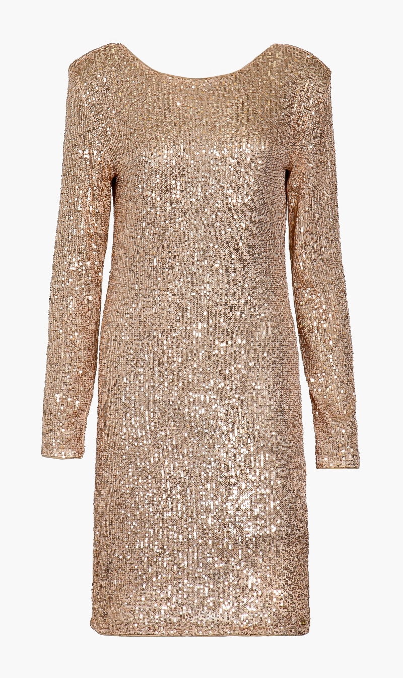 

Guess Gold Marigold Bling Dress for Women | The Deal Outlet