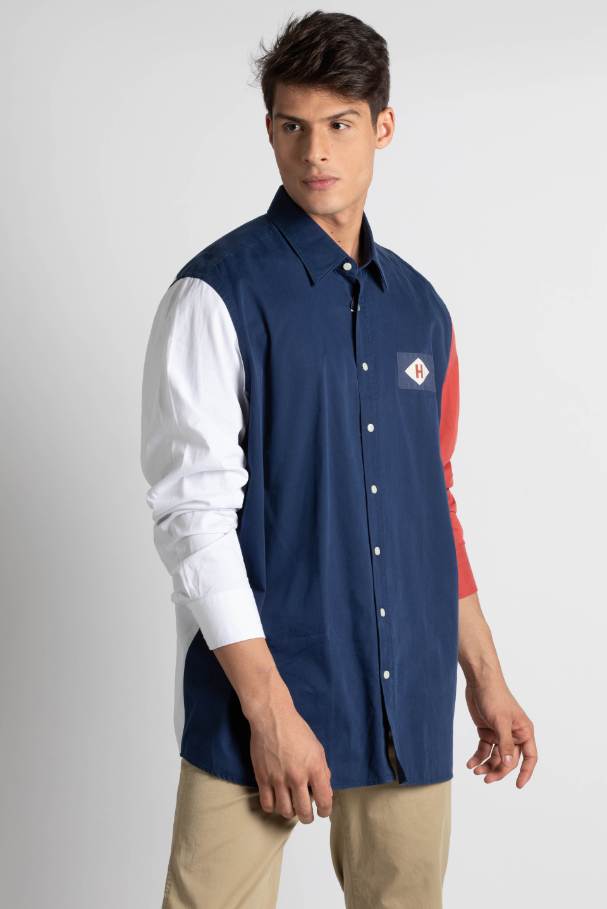 

Archive Colourblock Slim Fit Shirt, Multi-color