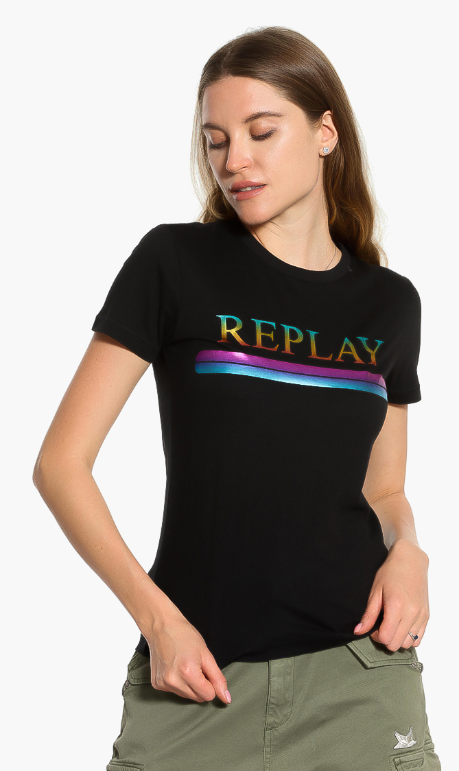 

Replay Logo Cotton T-shirt