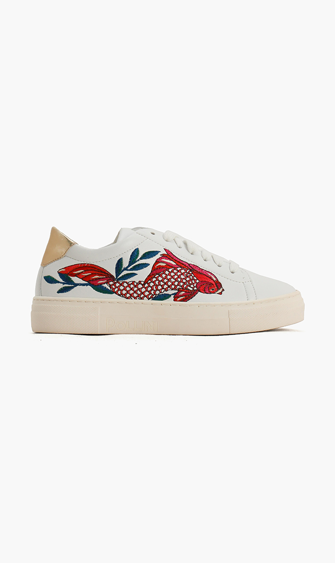 

Pollini Replay Leather Sneakers