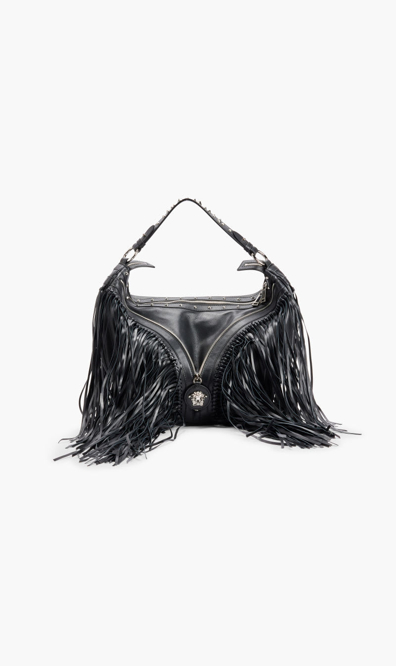 

Versace Multi-color Medusa Medium Fringed Hobo Bag for Women | The Deal Outlet
