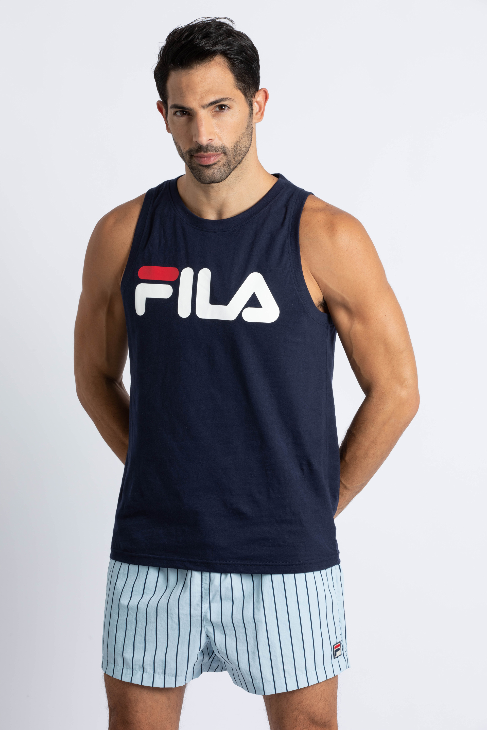 Logo Graphic Tank Top, Blue