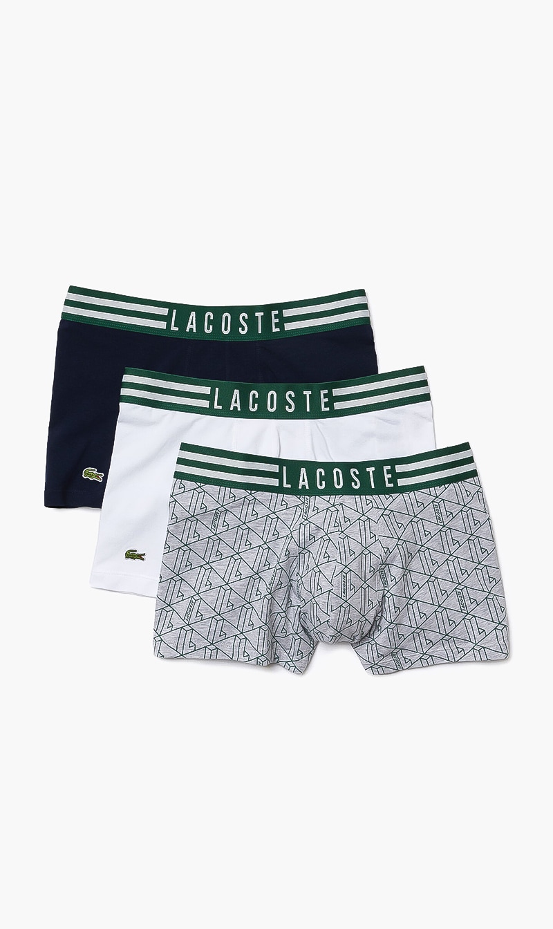 

Lacoste Multi-color Striped Waist Stretch Cotton Trunk 3-pack for Men | The Deal Outlet