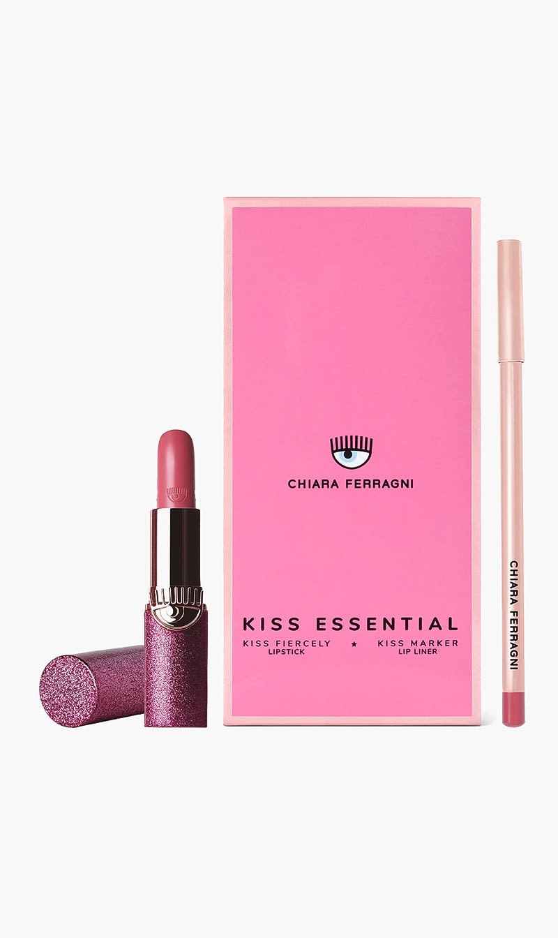 Chiara Ferragni Chiara Ferragni Kiss Essential 12 Kiss Fiercely Lip Stick 3 5g Kiss Marker Lip Liner 1 45g Lip Kit for Women
