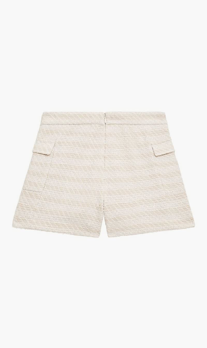 

Guess Beige Stretch Boucle Shorts for Girls | The Deal Outlet