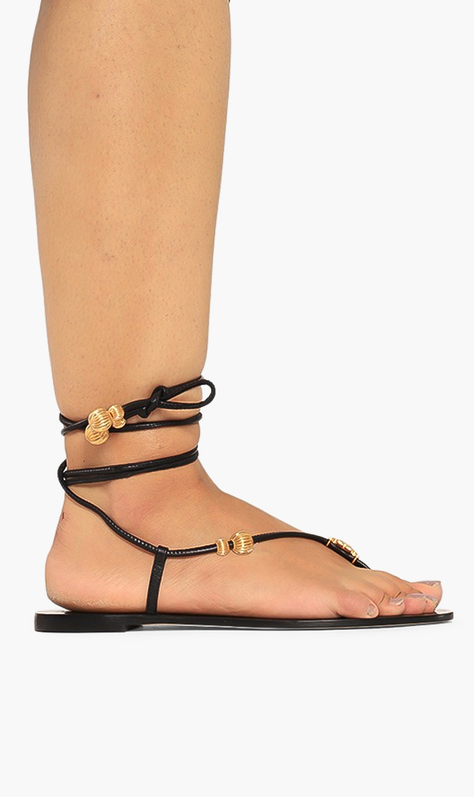 

Tory Burch Capri Flat Lace-up Sandals