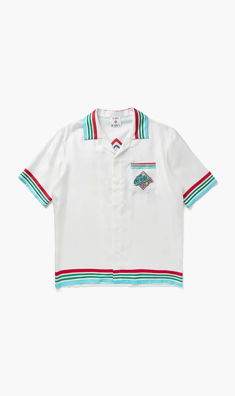 

Casablanca Paris Multi-color Short Sleeve Cuban Collar Shirt for Men